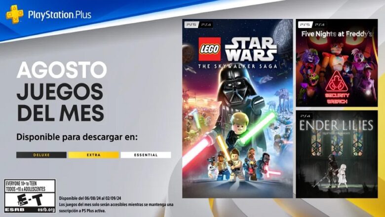 Juegos mensuales para agosto de PlayStation Plus