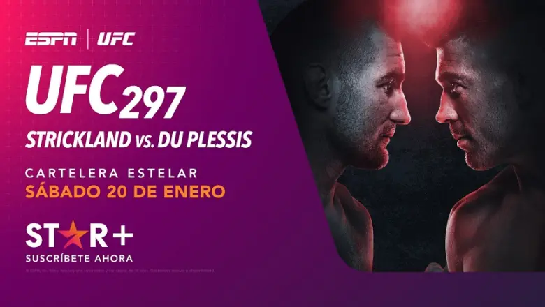 ESPN Knockout trae el UFC 297 por STAR+